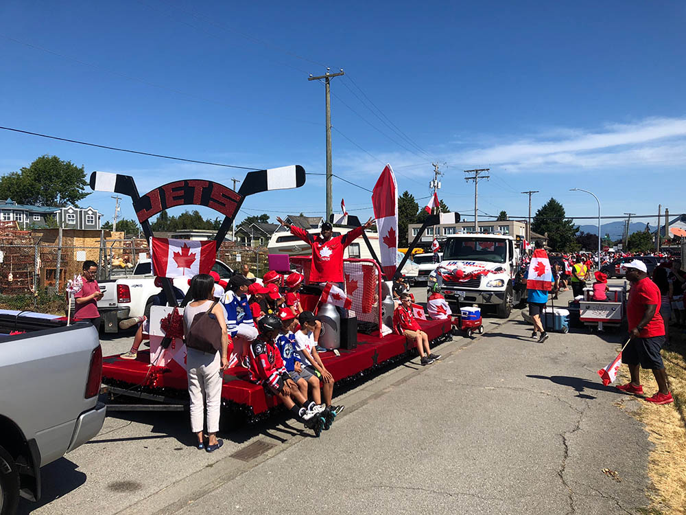 The Richmond Jets at the Salmon Festival Canada Day Parade
