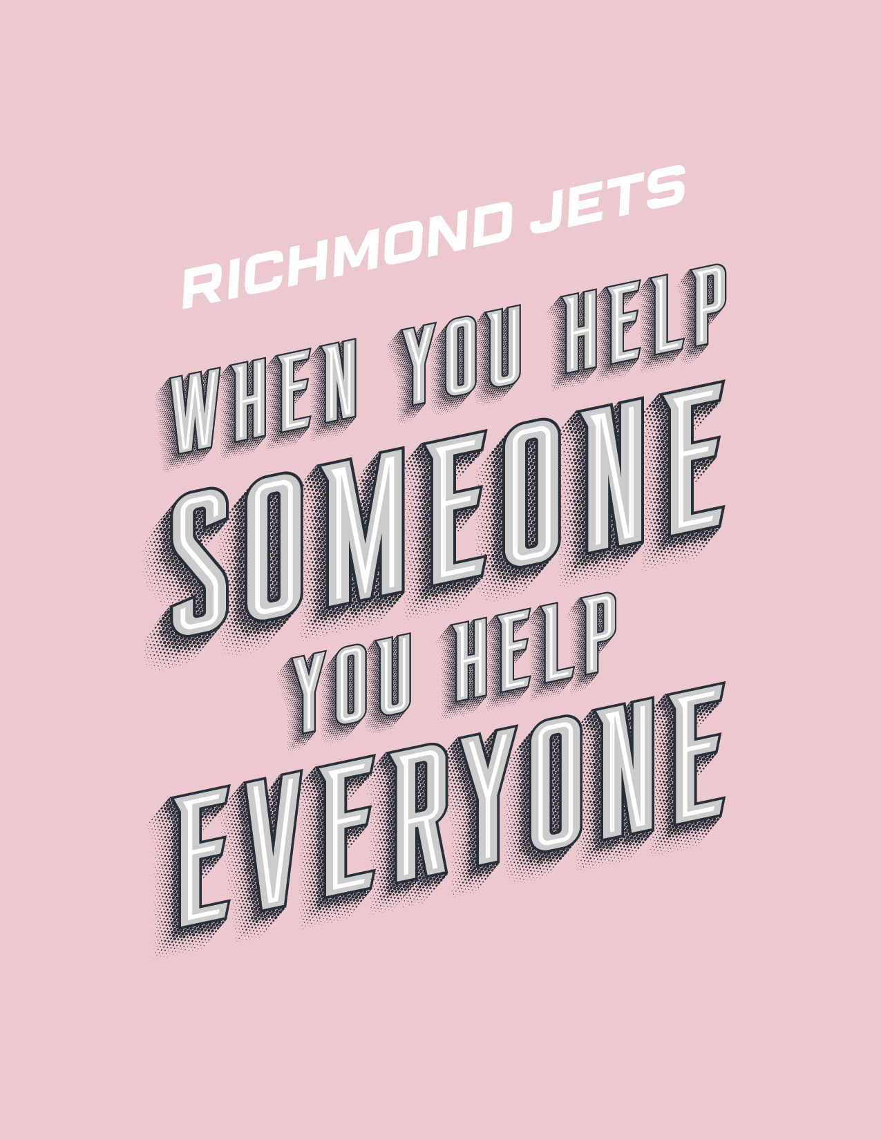 Richmond Jets Pink T-Shirt Day