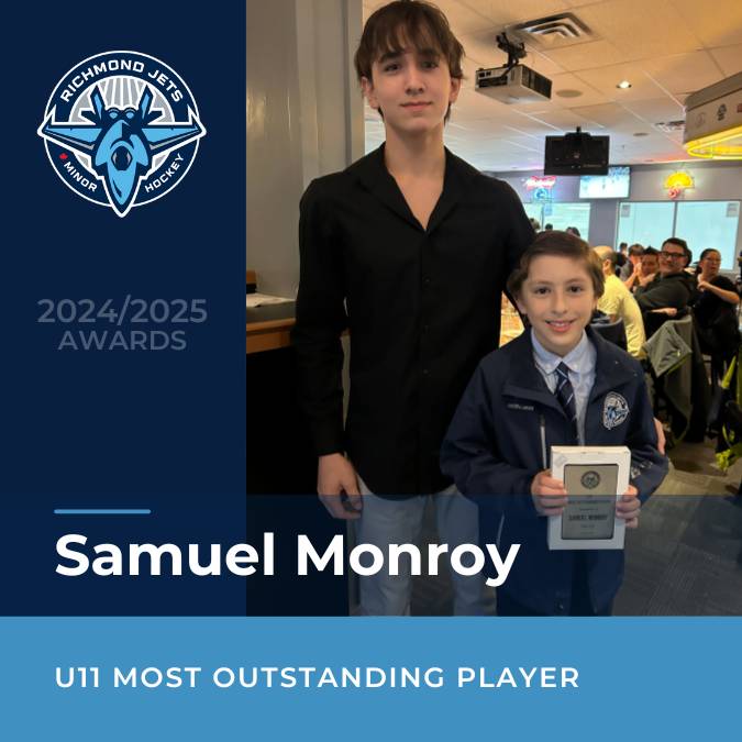 2024_2025 U11 Most Outstanding Player - Samuel Monroy 2025 U11 Most Outstanding Player