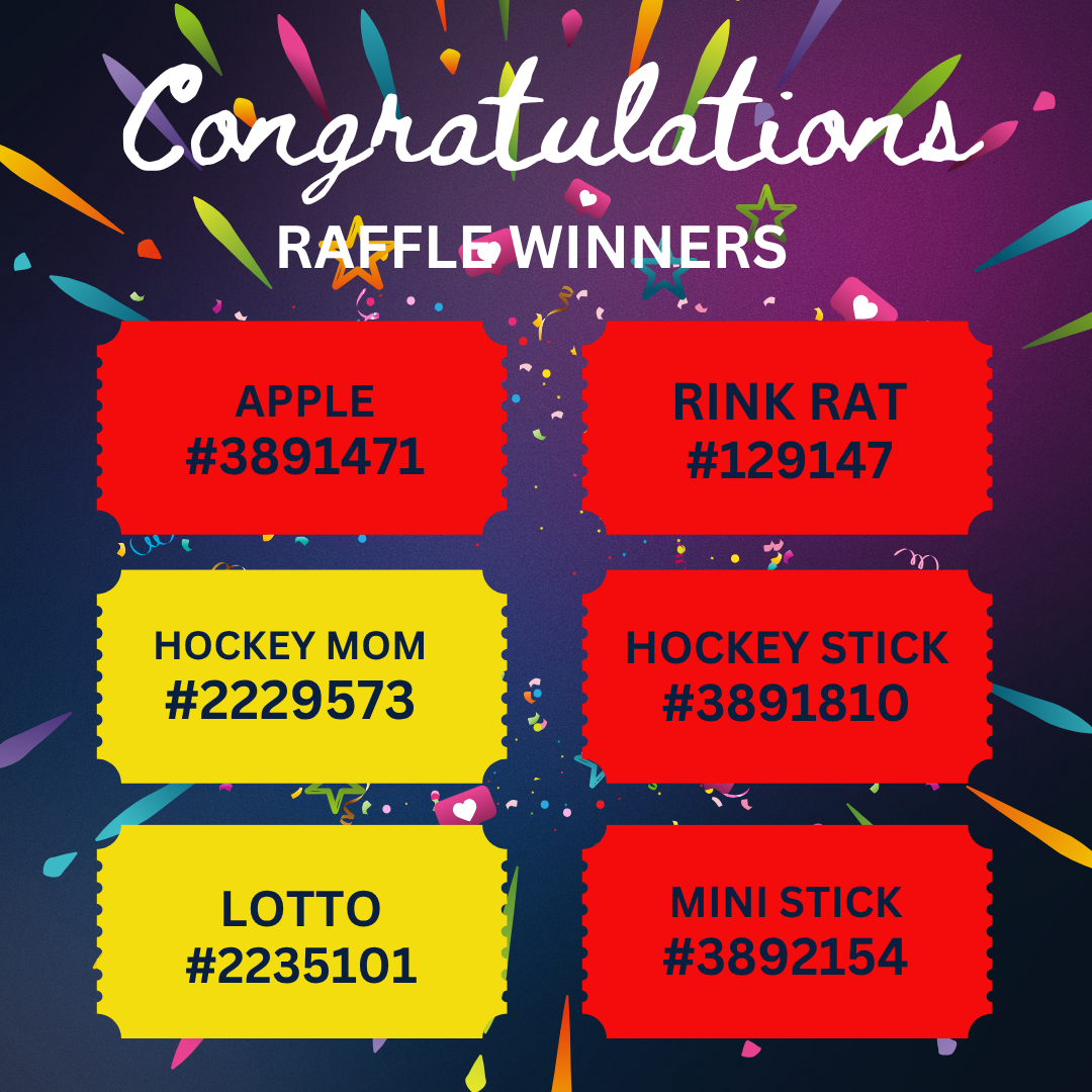 2025 Ice Breaker Raffle PG1 2025 Ice Breaker Rep Tournament Raffle Winners